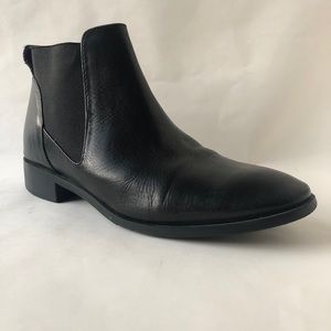 Black Top Shop booties with silver hardware